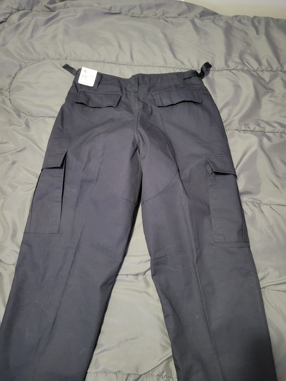 Men's Black Cargo Pants with Utility Pockets